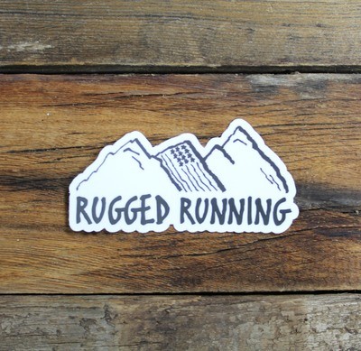 Rugged Running Sticker