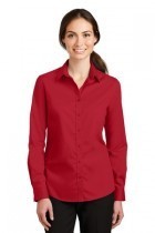 Port Authority® Ladies SuperPro™ Twill Shirt. L663.
