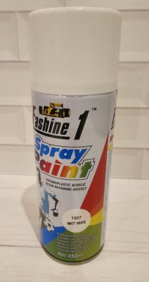 Base coat matt white spray paint - 450ml