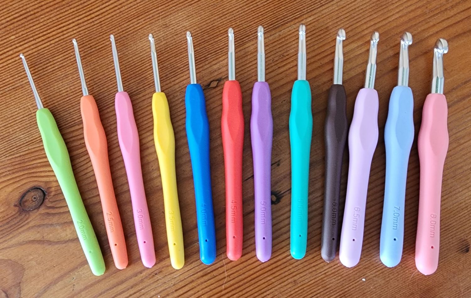 Crochet hooks - comfort grip set