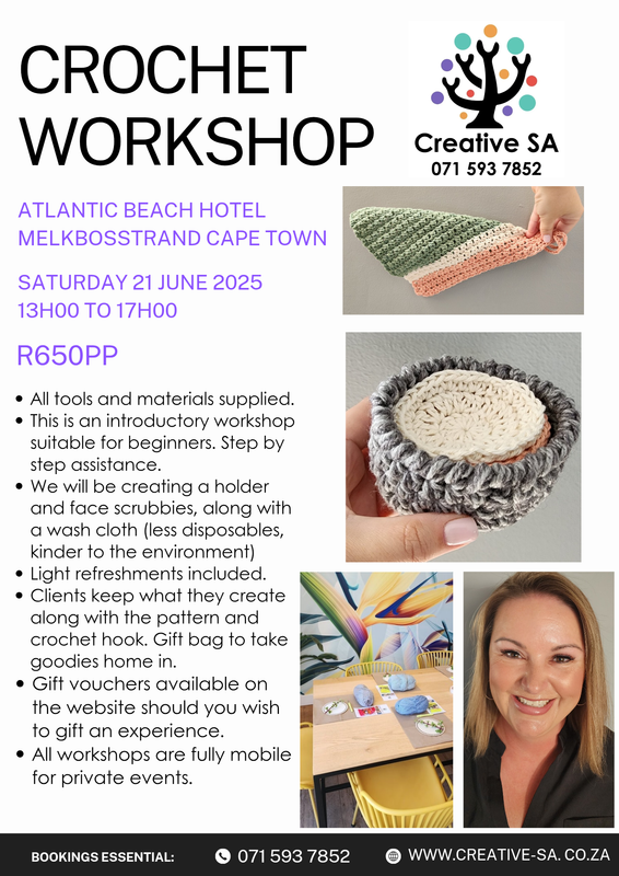 Crochet Workshop @ 13h00 on 21 June 2025 in Melkbosstrand