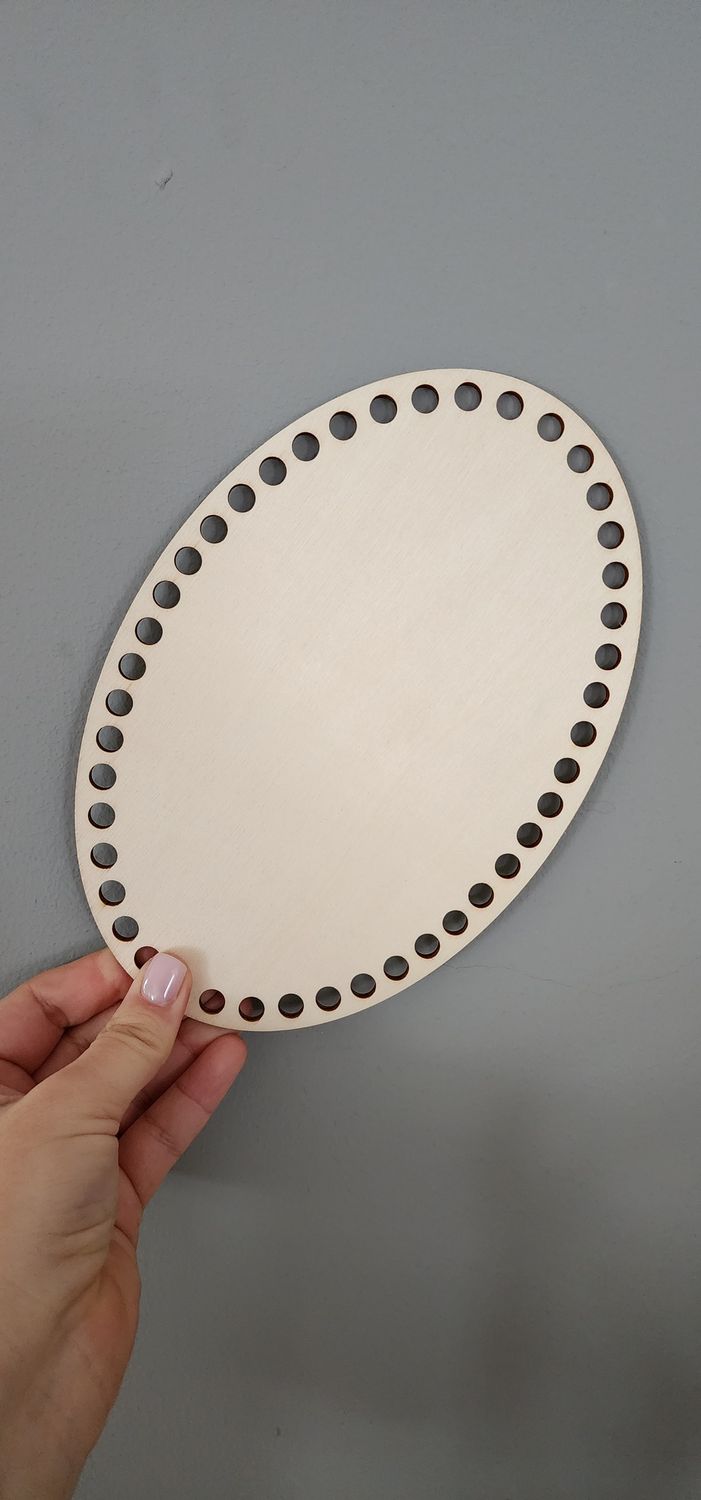 Solid base for crochet - oval 22cm