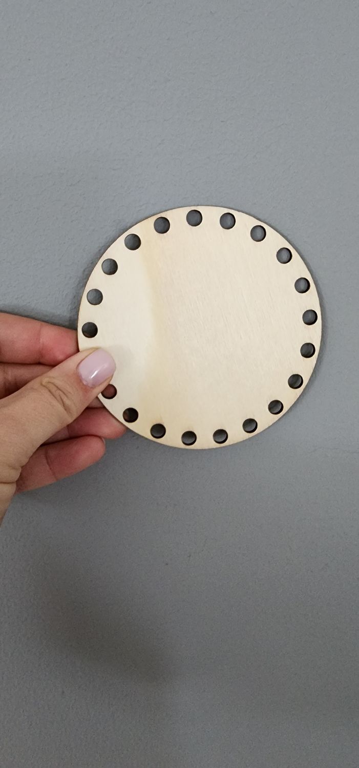 Solid base for crochet - small round 10cm