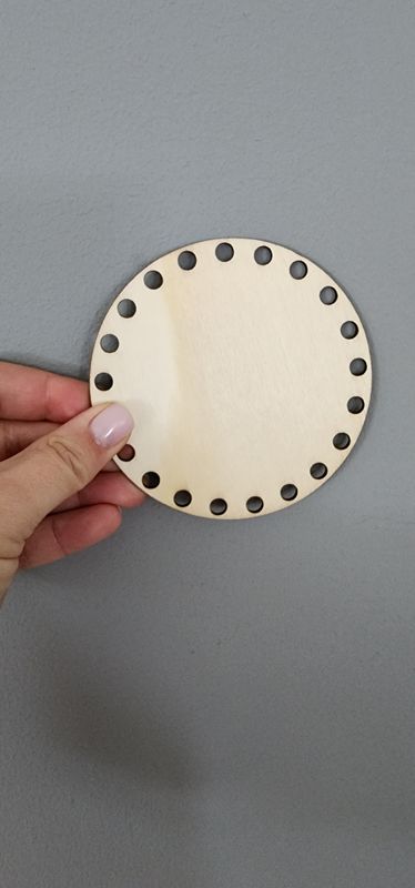 Solid base for crochet - small round 10cm