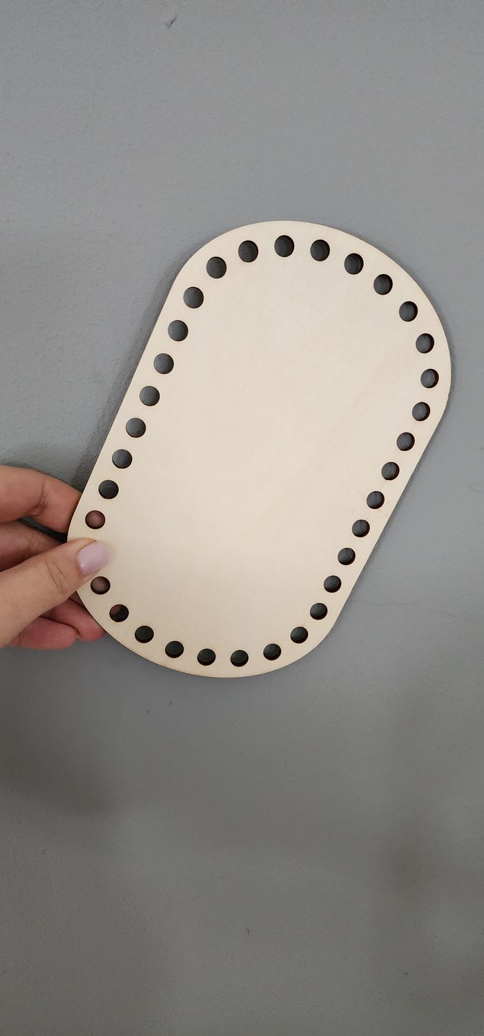 Solid base for crochet - rounded 20cm