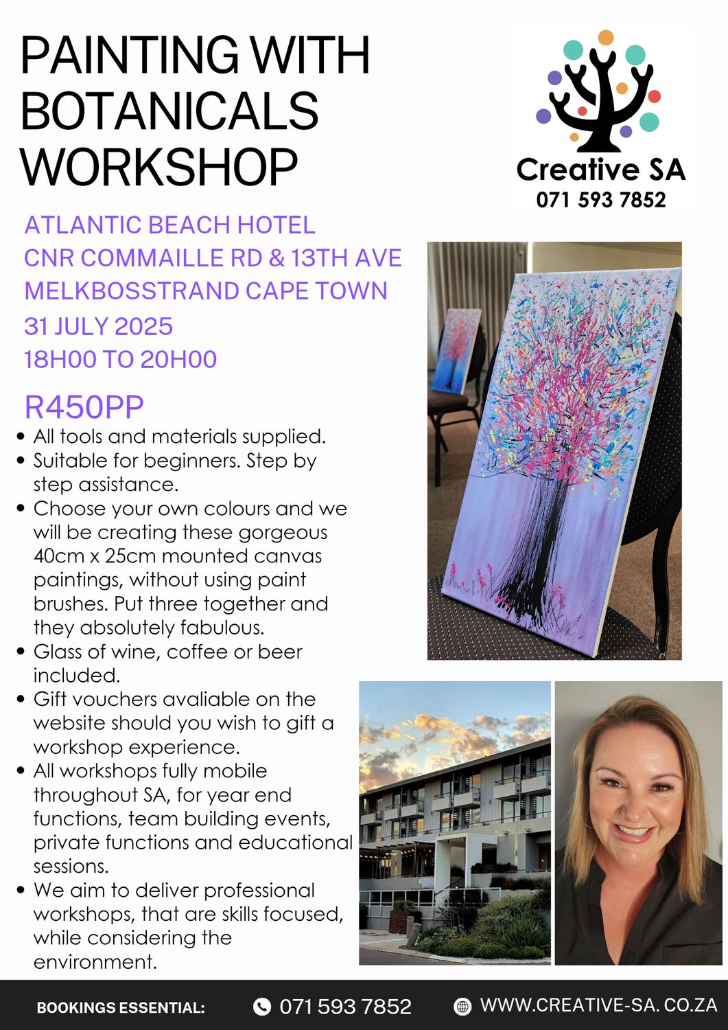 Painting with botanicals @ 18h00 on 31 July 2025 in Melkbosstrand