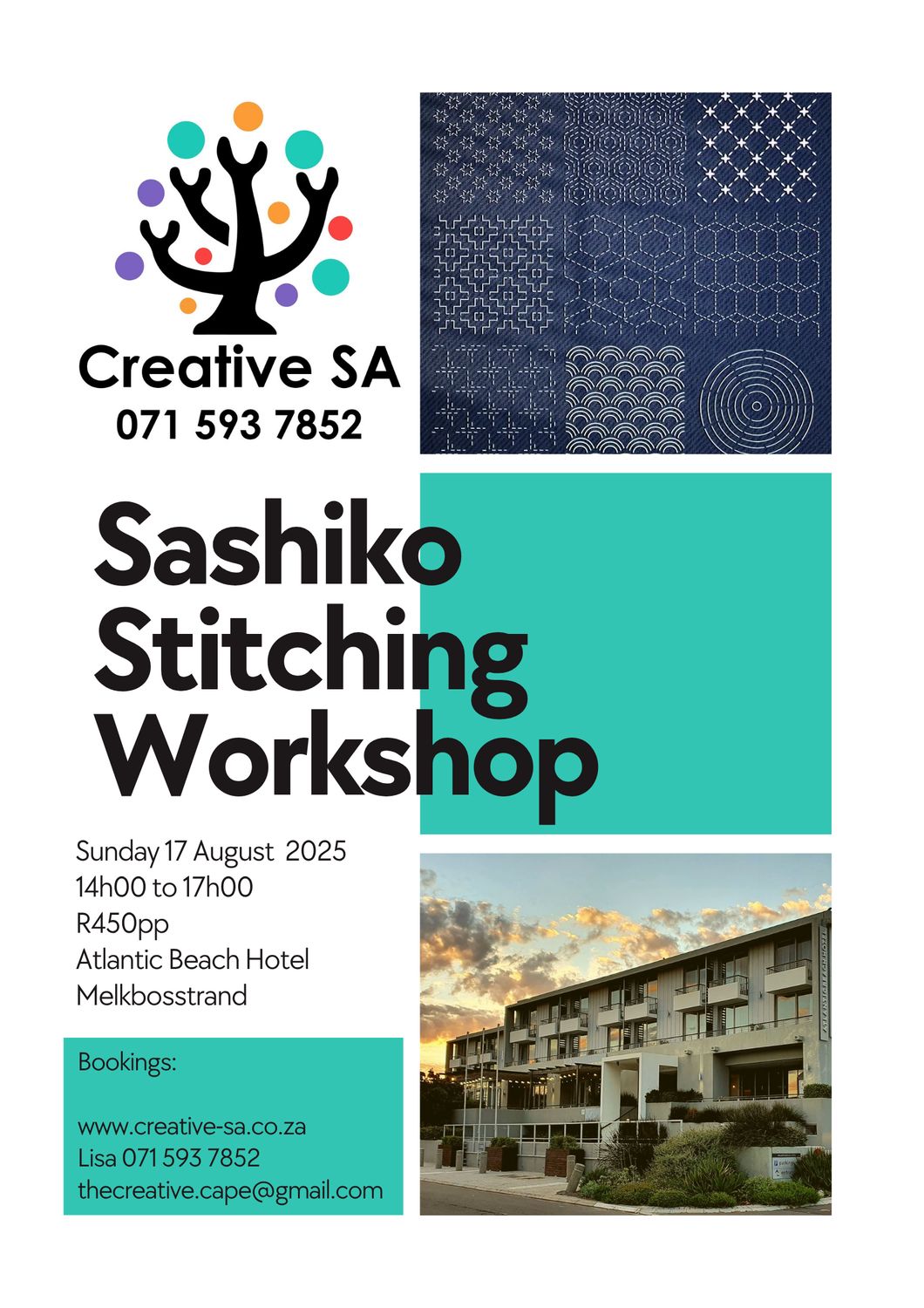 Introduction to Japanese Inspired Sashiko Stitching Workshop