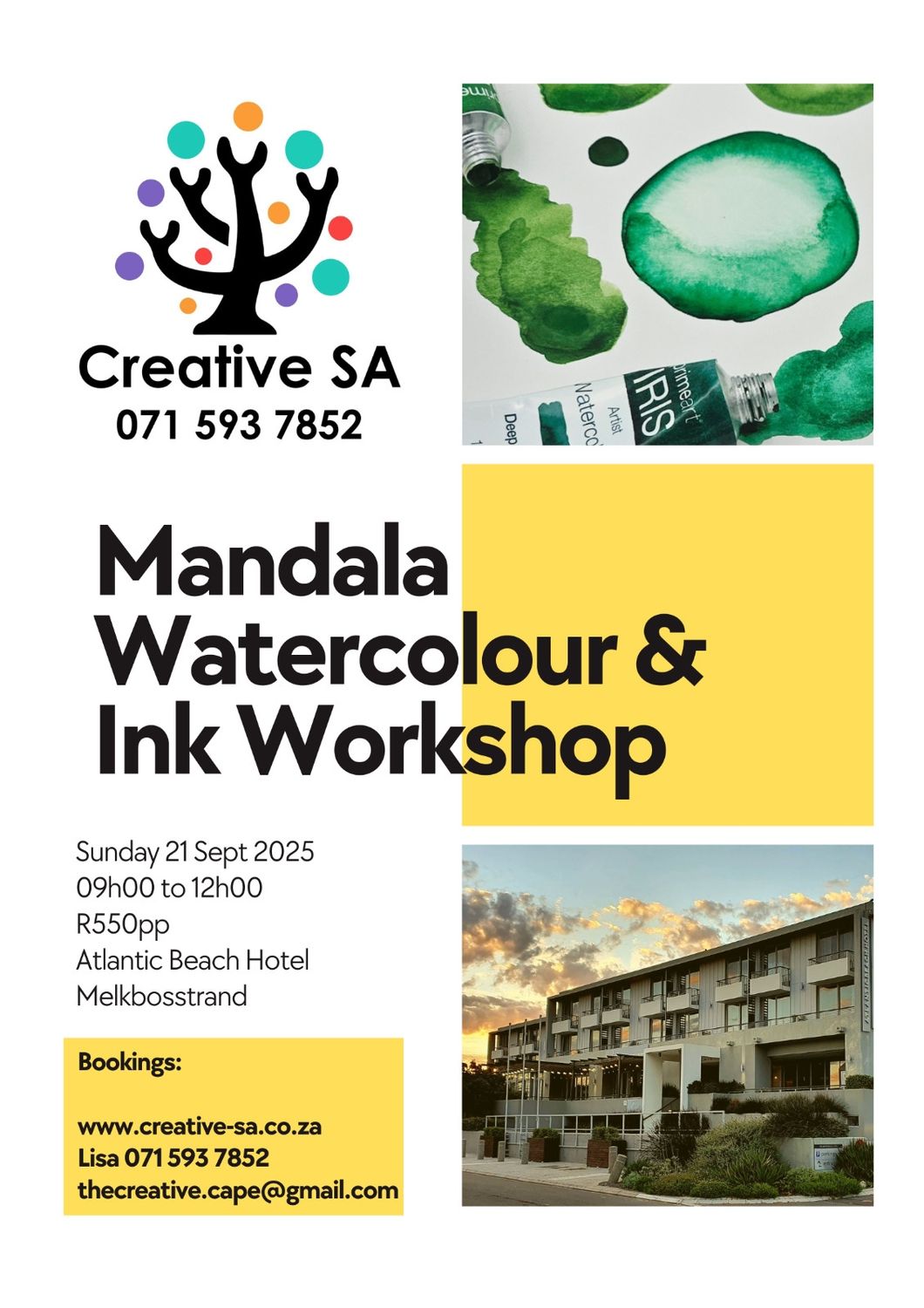 Mandala Watercolour and Ink Workshop