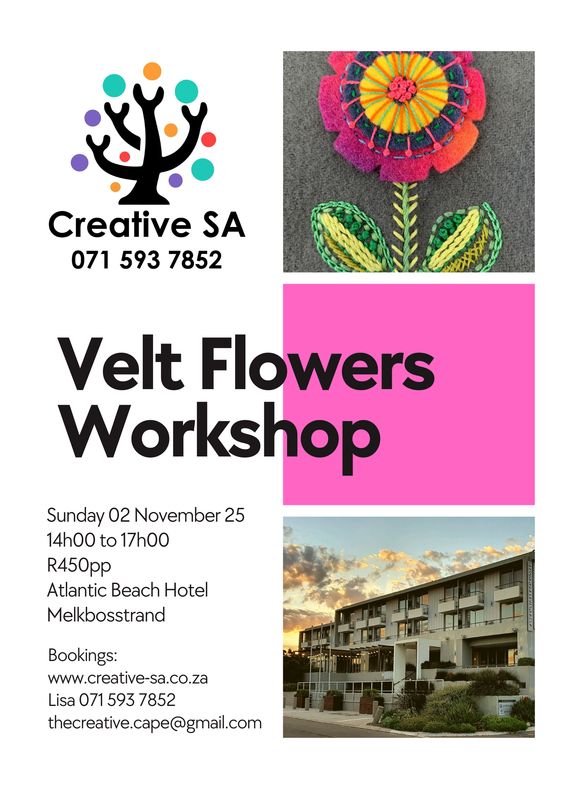 Velt Flowers Embroidery Workshop - 02 Nov 2025 @ 14h00