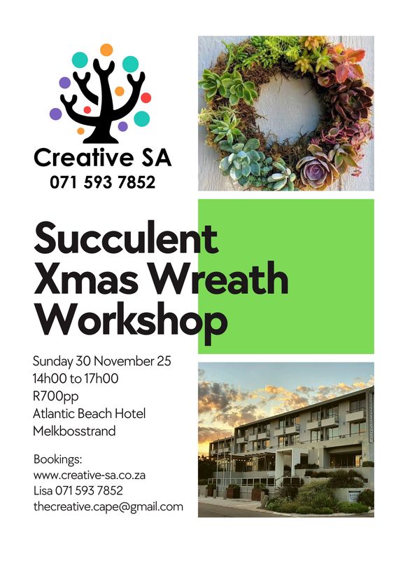 Succulent Xmas Wreath Workshop - 30 Nov 2025 @ 14h00