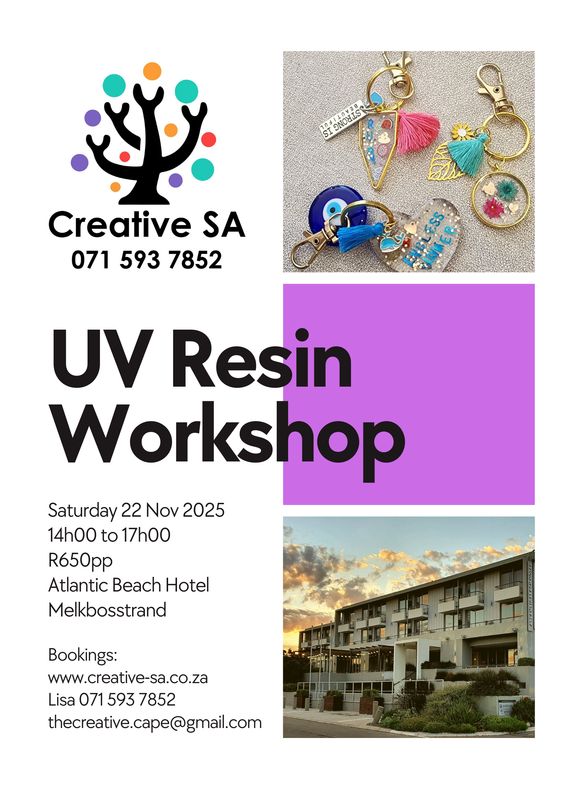 UV Resin Workshop - 22 Nov @ 14h00