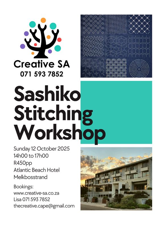 Introduction to Sashiko Stitching Workshop - 12 Oct 2025 @ 14h00