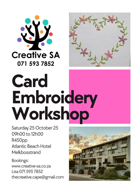 Card Embroidery Workshop - 25 Oct 2025 @ 09h00
