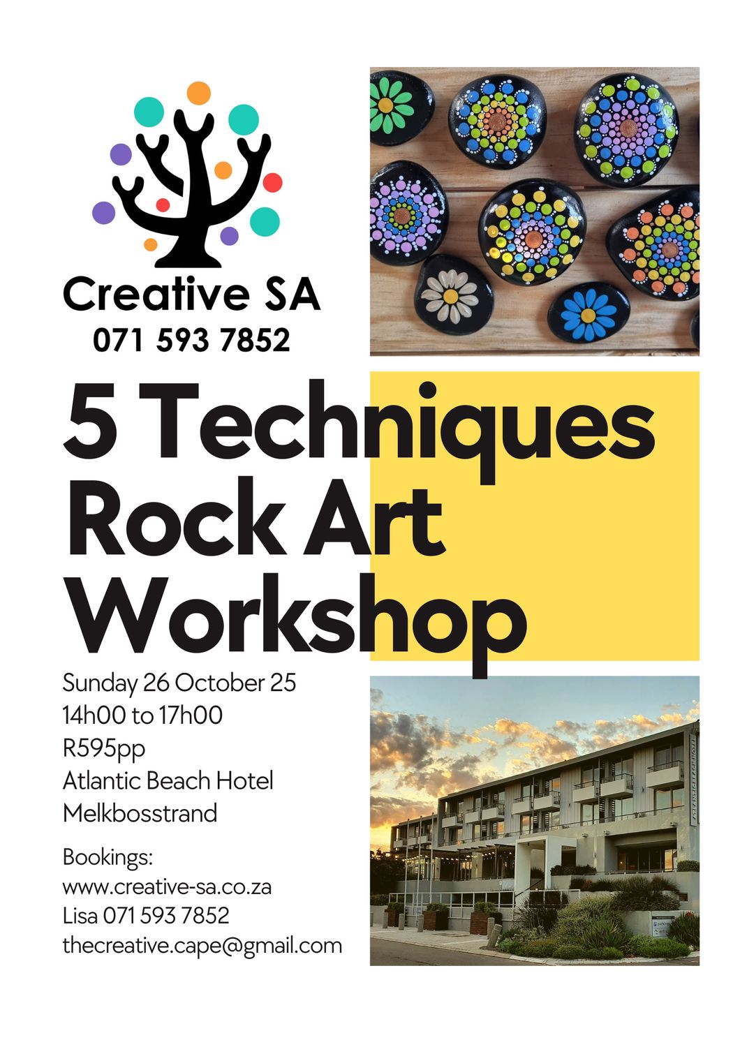 Rock Art Workshop - 5 techniques - 26 Oct 2025 @ 14h00