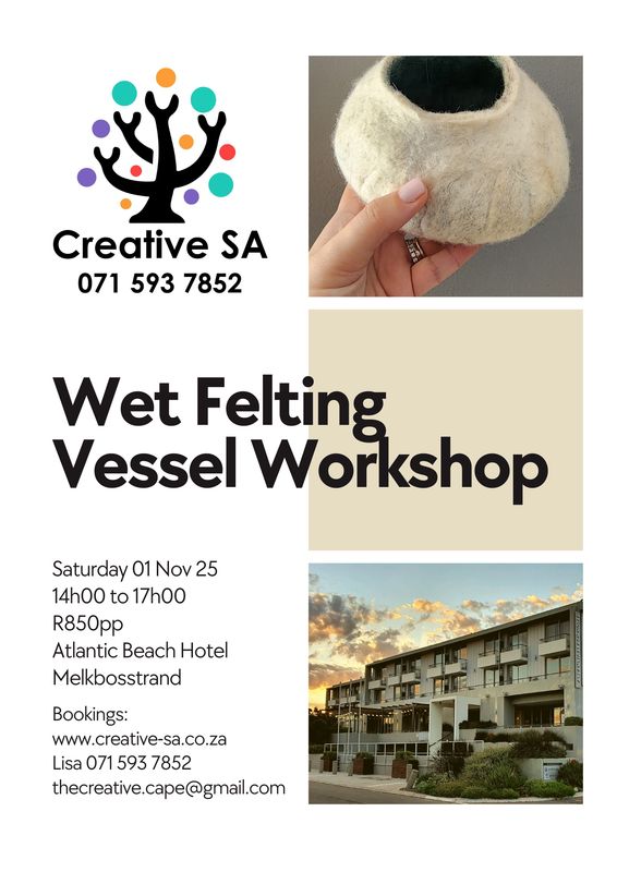 Wet Felting Vessel Workshop - 01 Nov 2025 @ 14h00