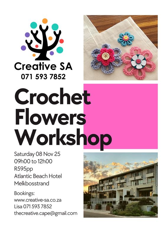 Crochet Flowers Workshop - 08 Nov 2025 @ 09h00