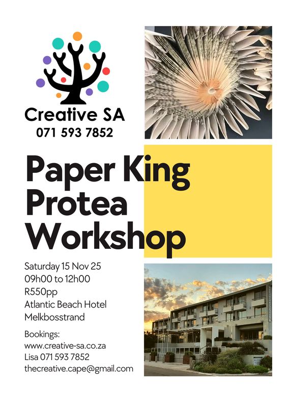 Paper King Protea Workshop - 15 Nov 2025 @ 09h00