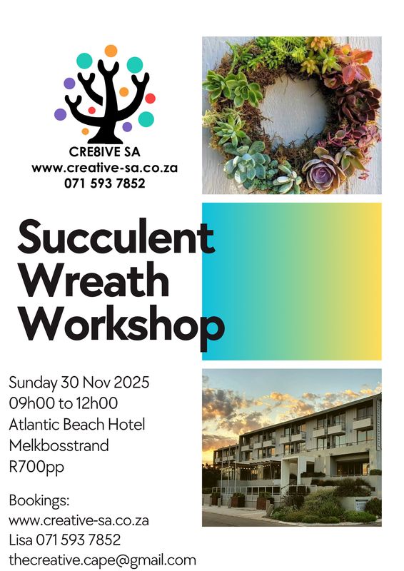 Succulent Xmas Wreath Workshop - 30 Nov 2025 @ 09h00