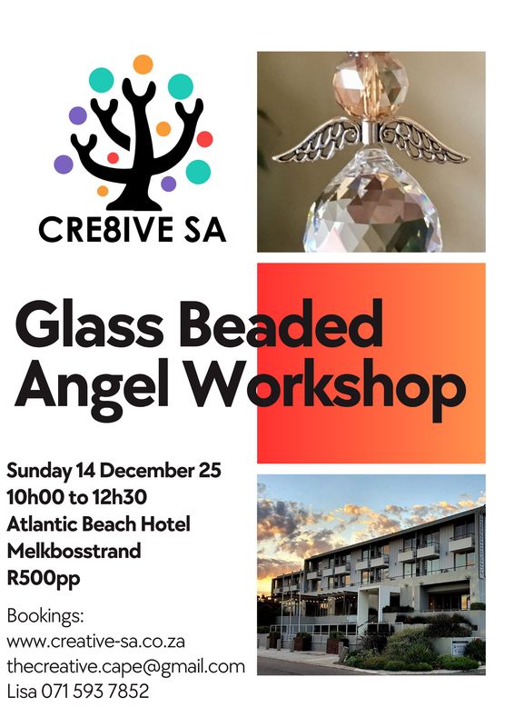 Glass Beaded Angel Workshop @ 10h00 on 14 Dec 2025 in Melkbosstrand