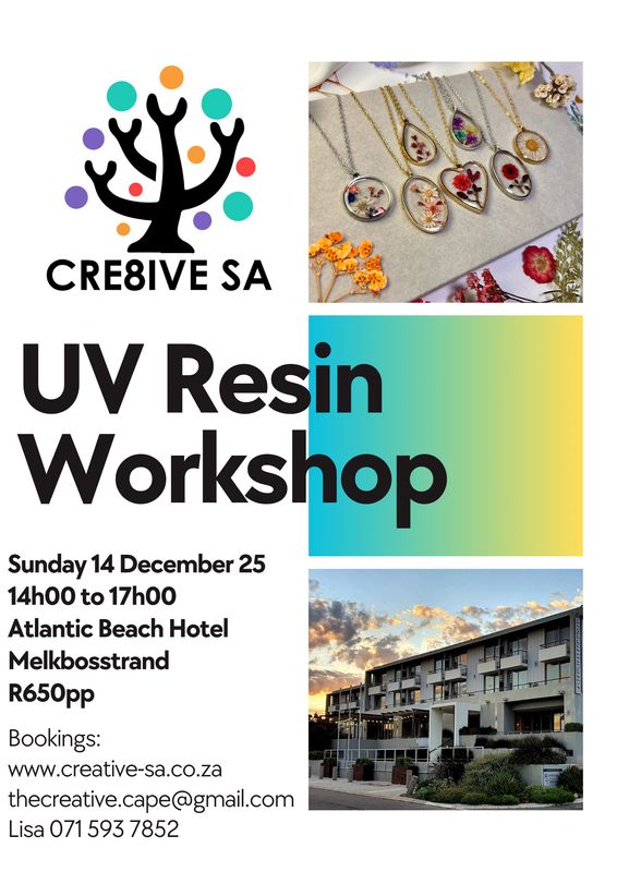 UV Resin Workshop @ 14h00 on 14 December 2025 in Melkbosstrand