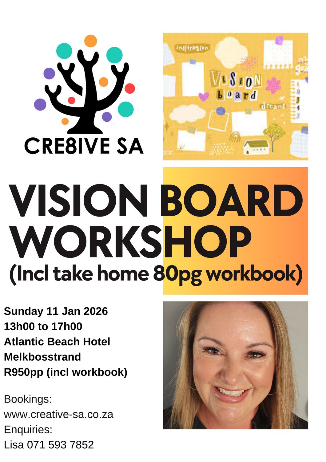 Vision Board Workshop @ 13h00 on 11 Jan 2026 - Atlantic Beach Hotel Melkbosstrand