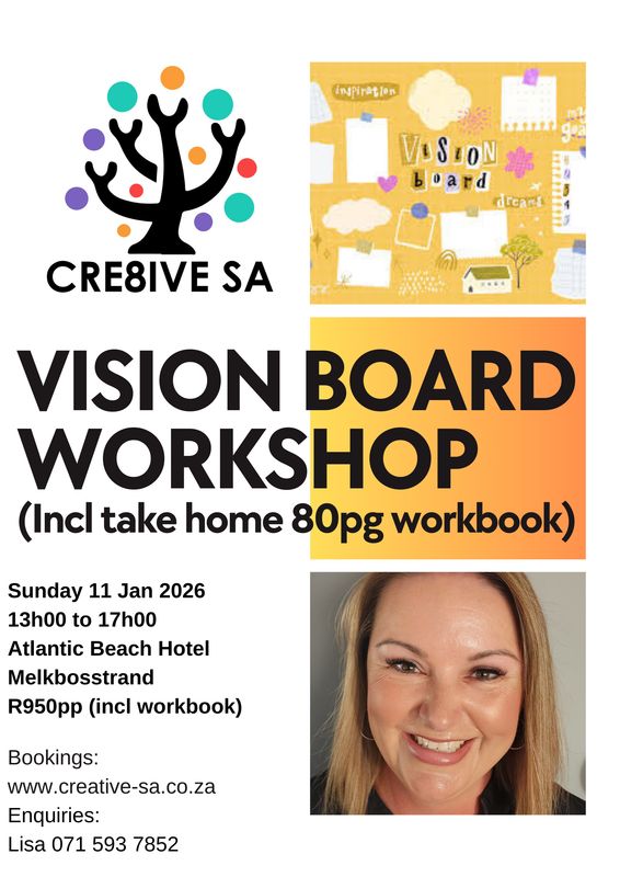 Vision Board Workshop @ 13h00 on 11 Jan 2026 - Atlantic Beach Hotel Melkbosstrand