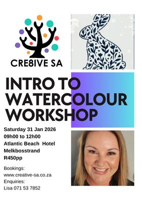 Introduction to Watercolour Painting Workshop @ 09h00 on 31 Jan 2026 - Atlantic Beach Hotel Melkbosstrand