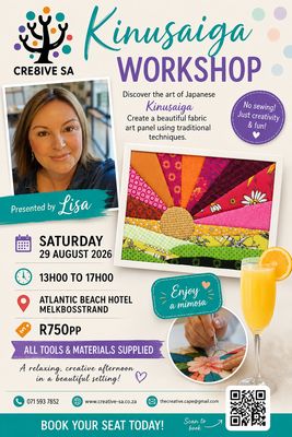 Kinusaiga (fabric mosaic / stitch-less quilting) Workshop