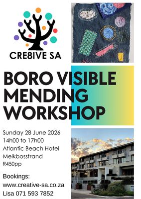 Boro Visible Mending Workshop @ 14h00 on 28 June 2026 - Atlantic Beach Hotel Melkbosstrand