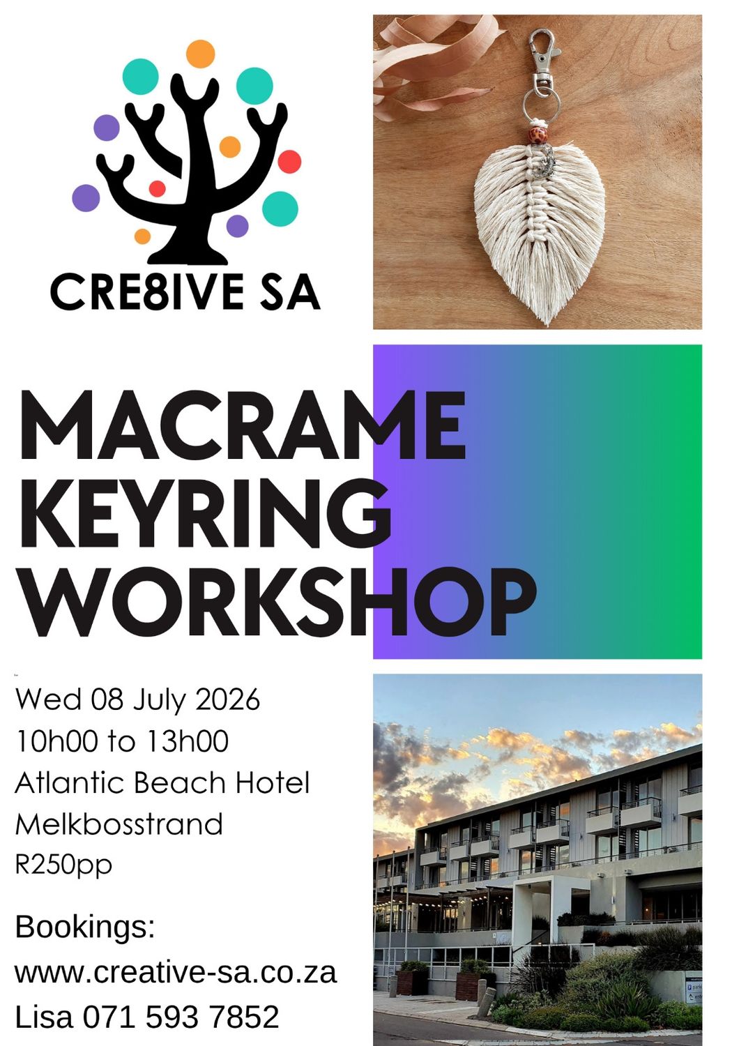 Teen Holiday Workshop - Macrame Keyring 