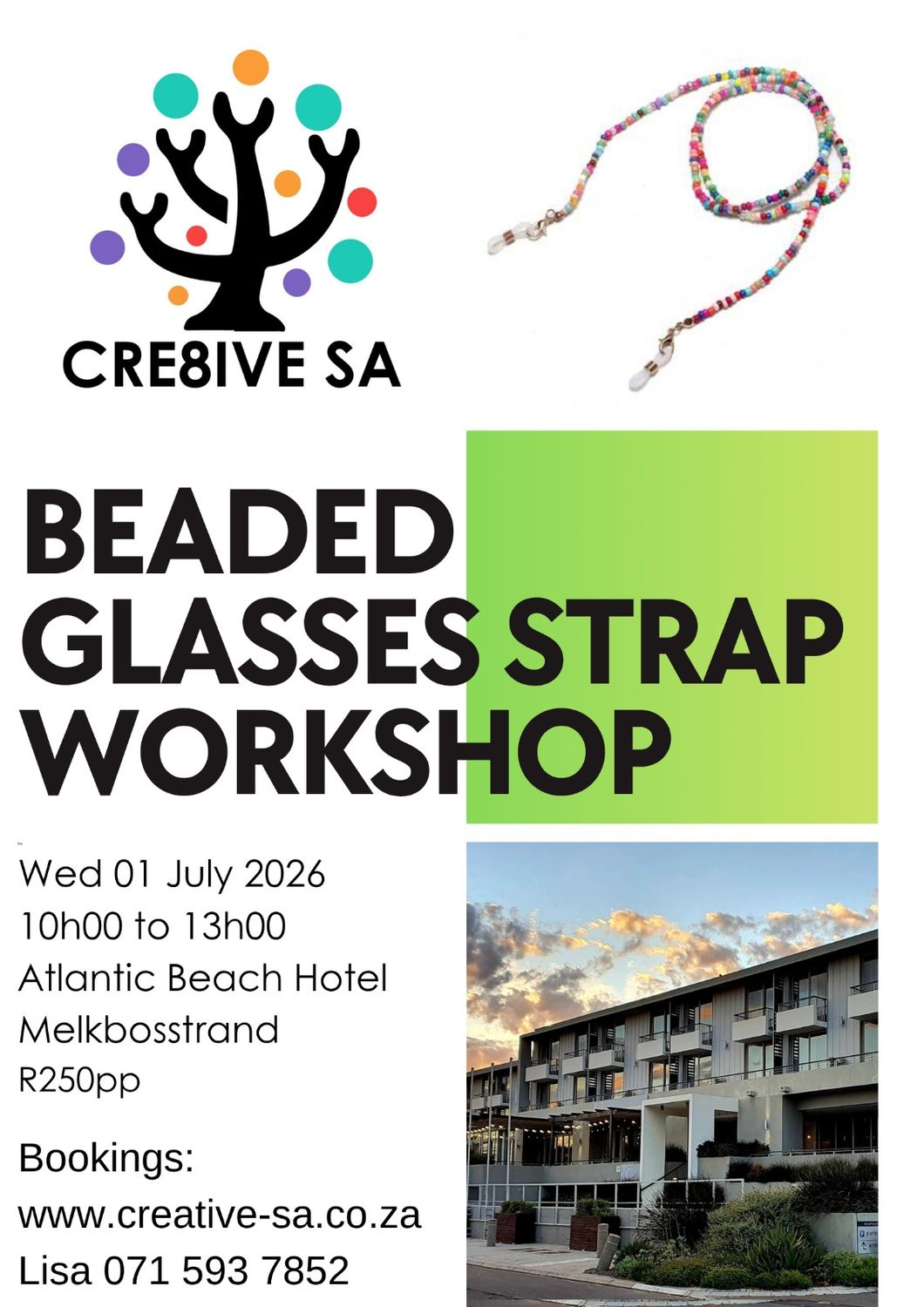 Teen Holiday Workshop - Beaded Glasses Strap 