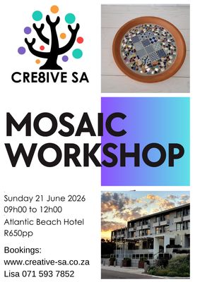 Mosaic on Terracotta Workshop @ 09h00 on 21 June 2026 - Atlantic Beach Hotel