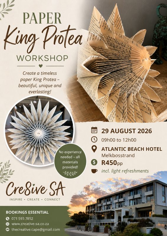 Paper King Protea Workshop