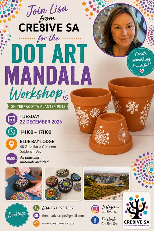 Dot Art Mandala Planter Pot Workshop