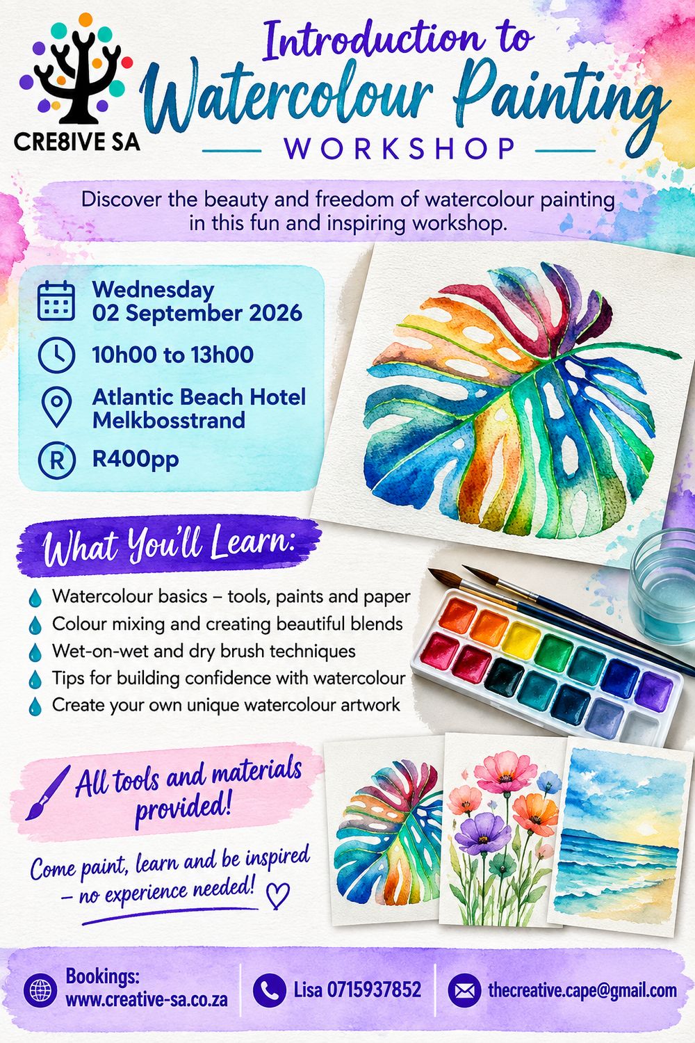 Introduction to Watercolour Painting Workshop