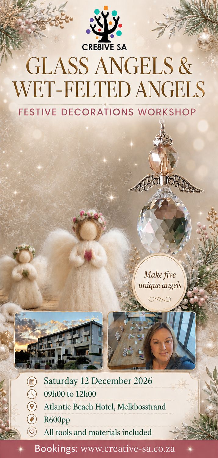 Festive Angels Workshop @ 09h00 on 12 Dec 2026 - Atlantic Beach Hotel Melkbosstrand