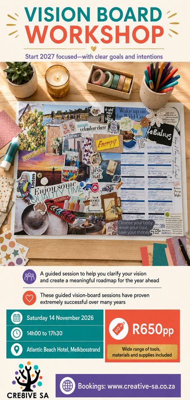 Vision Board Workshop @ 14h00 on 14 Nov 2026 - Atlantic Beach Hotel Melkbosstrand