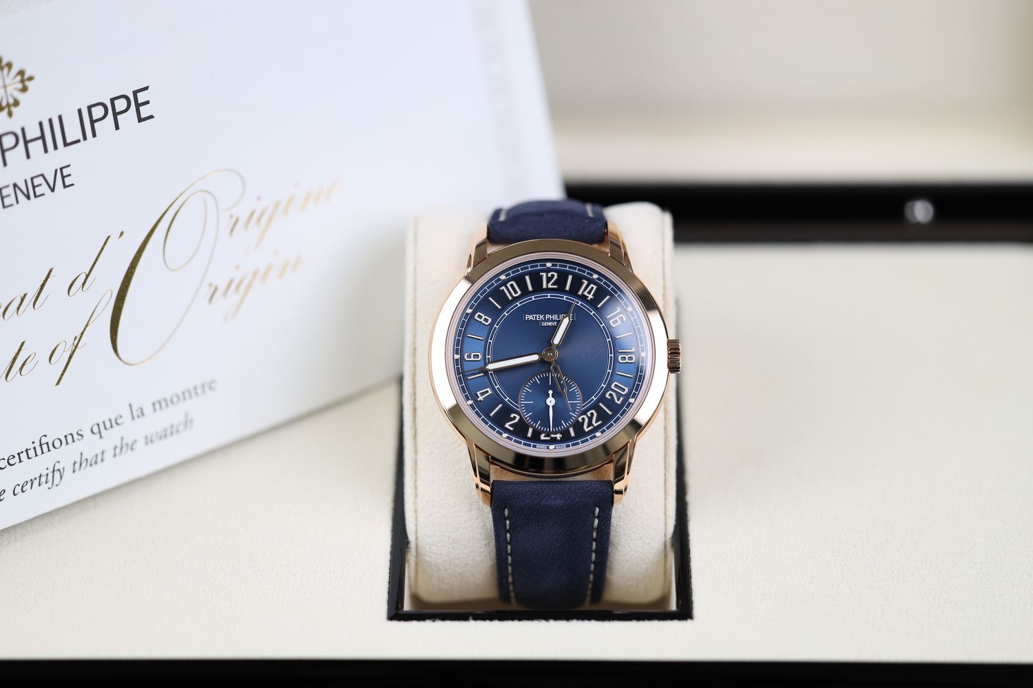 Patek Philippe Travel Time Roségold Blau - 2023