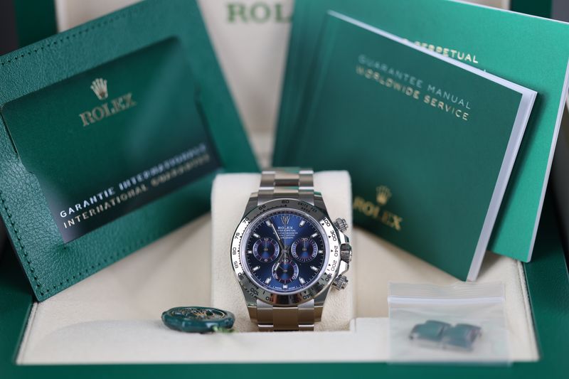 Rolex Daytona Weißgold Blau - 2020