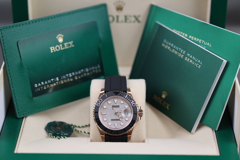 Rolex Yacht-Master Roségold Pave Dial - 2024