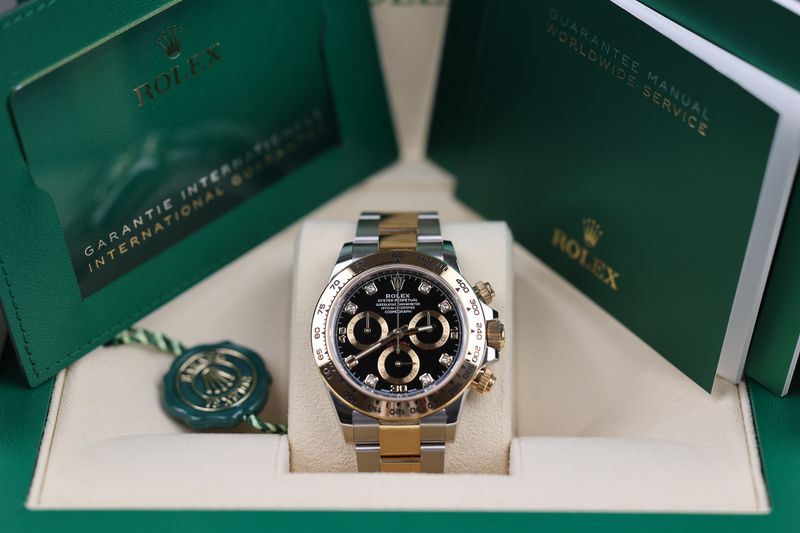 Rolex Daytona Stahl / Gelbgold Schwarz DIA - 2022