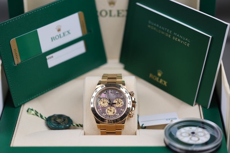 Rolex Daytona Gelbgold Mother of Pearl Tahiti - 2018