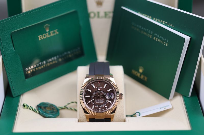 Rolex Sky-Dweller Oysterflex Schoko - 2022 Rolex Sky-Dweller Oysterflex Schoko - 2022