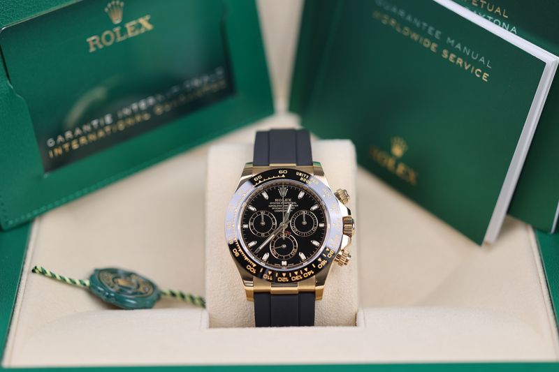 Rolex Daytona Oysterflex Gelbgold Schwarz - 2022