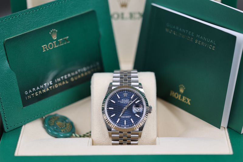 Rolex Datejust 36 Motif Blau  - 2022