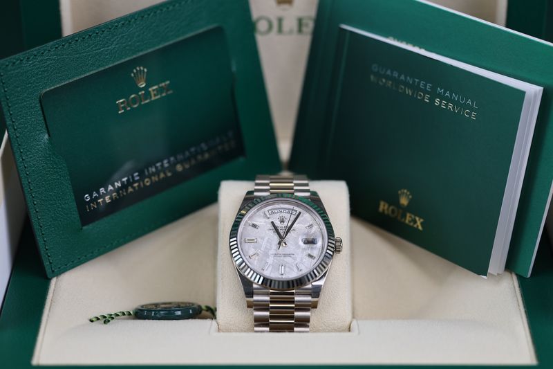 Rolex Day Date 40 Weißgold Meteorite - 2023