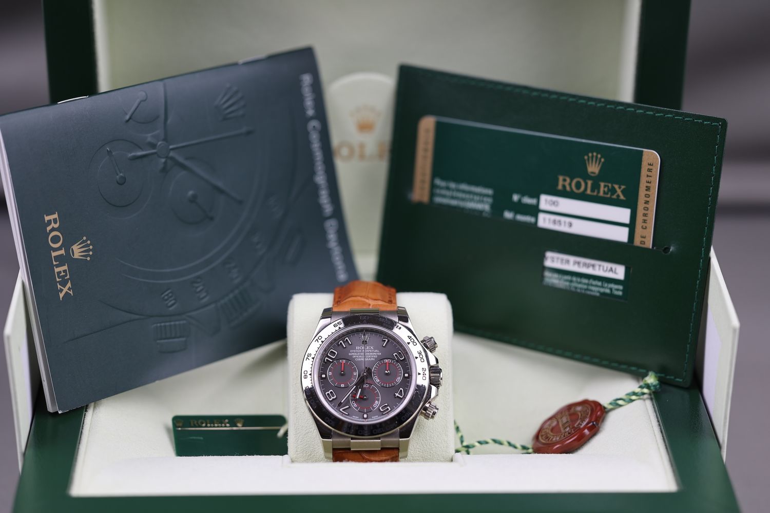 Rolex Daytona Weißgold Racing Dial Grau - 2013