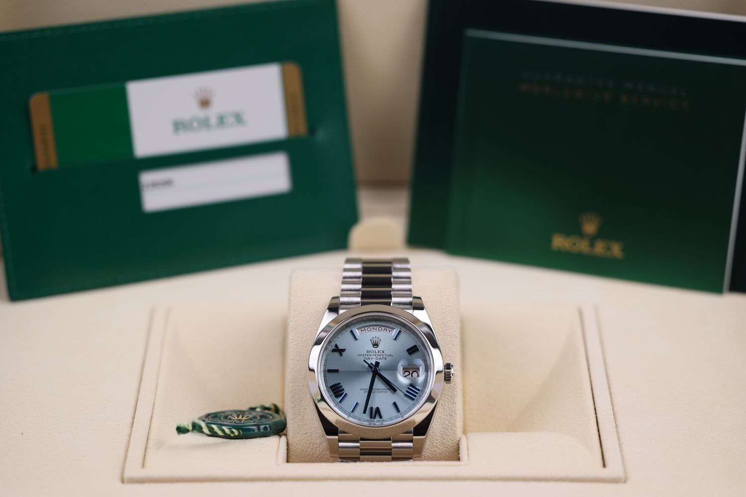 Rolex Day Date 40 Platin Römisch - 2018 Rolex Day Date 40 Platin Römisch - 2018