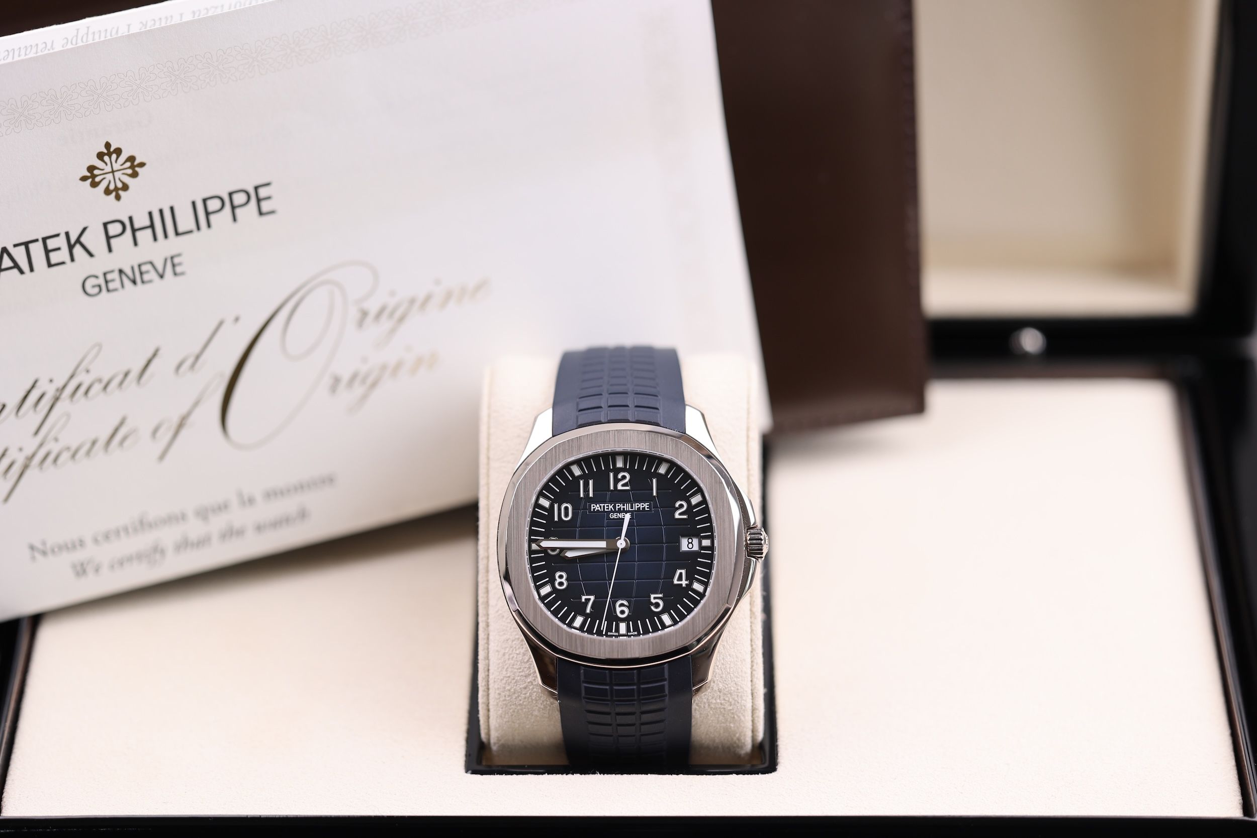 Patek Philippe Aquanaut Weißgold Blau - 2018