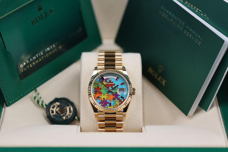 Rolex Day Date 36 Gelbgold Rolex Day Date 36 Gelbgold "Puzzle" Dial - 2024